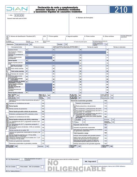 formulario 210 declaracion de renta 2022 pdf